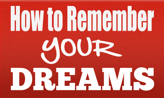 how to improve dream recall