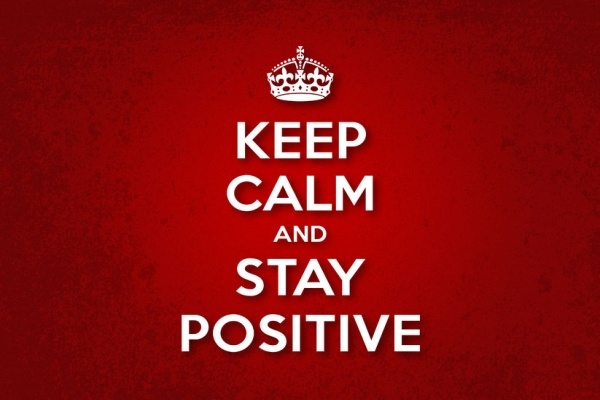 how to stay positive in a negative situation