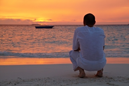 relax on the beach