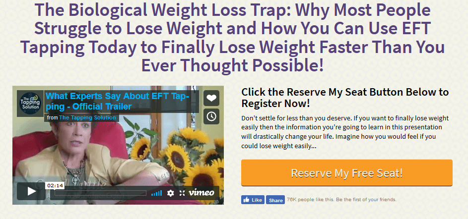 lose weight with eft tapping solution