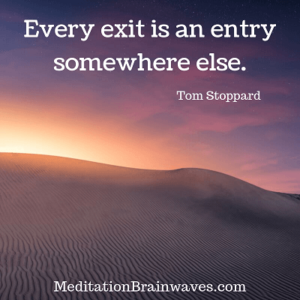 Tom Stoppard every exit is an entry somewhere else