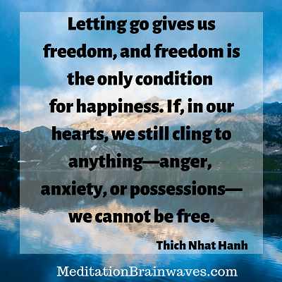 letting go gives us freedom