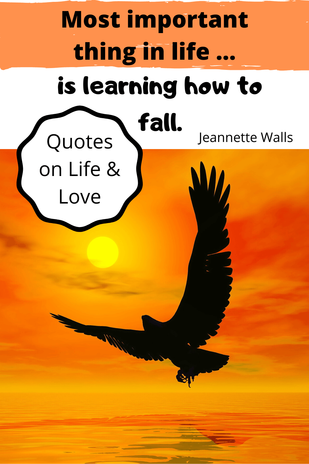 Most important thing in life is learning how to fall