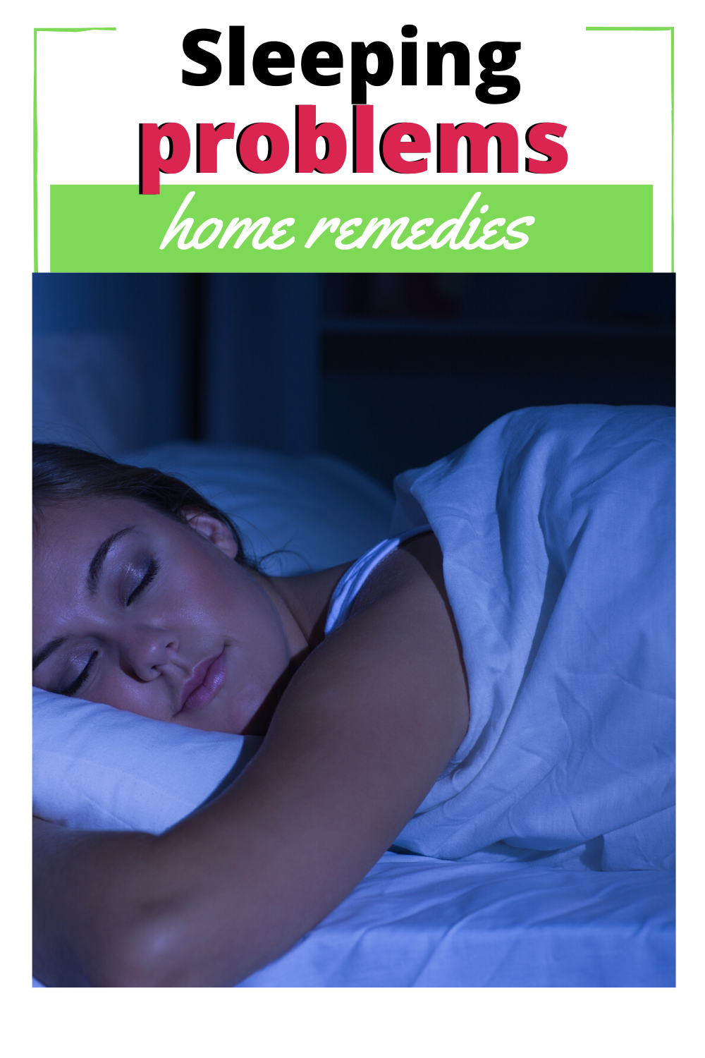 home remedies sleeping problems