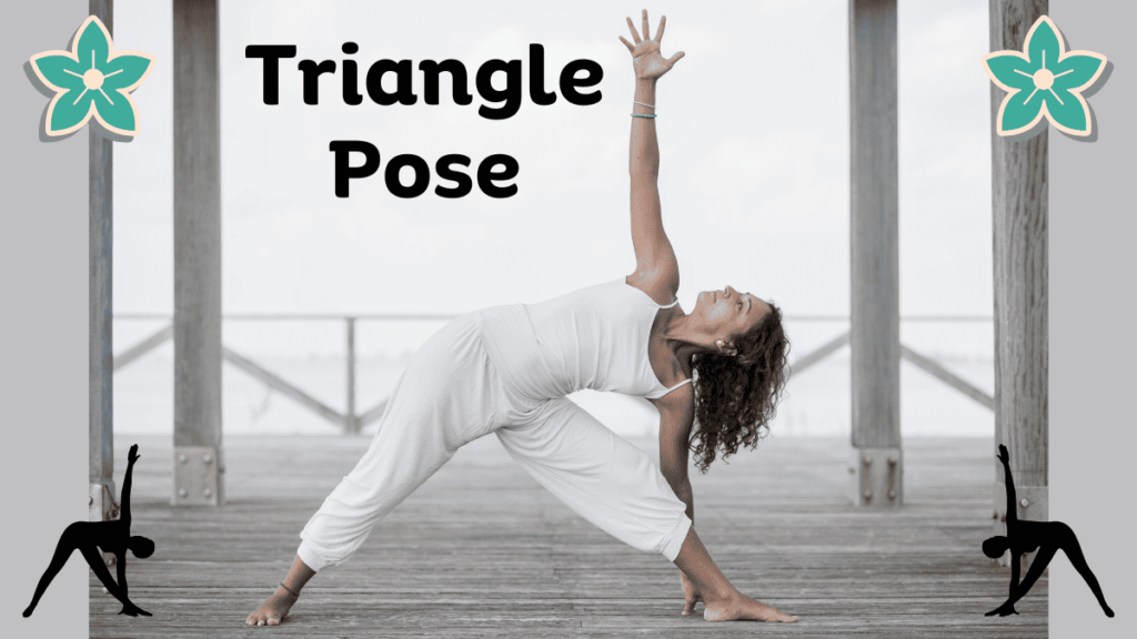 yoga poses for beginners triangle pose trikonasana