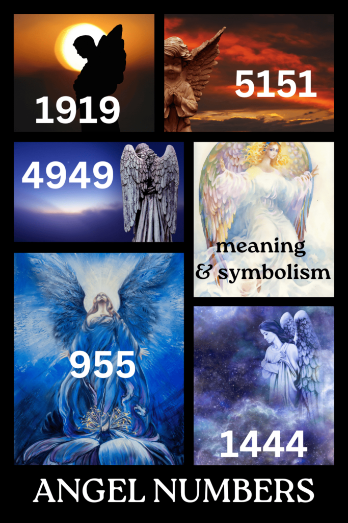 angel numbers meaning symbolism 1919 5151 4949 955 1444