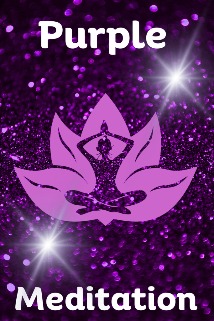 Purple color during meditation 